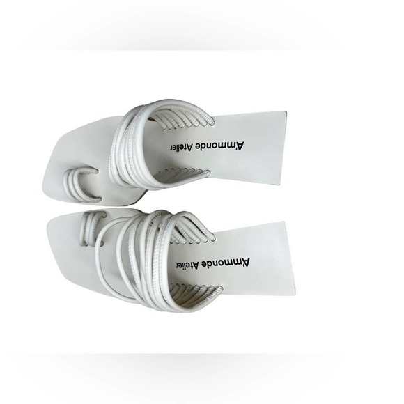 AMMONDE ATLEIR Alessandra block heel in ivory - Picture 8 of 12